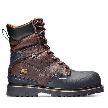 Timberland PRO Rigmaster 8" Steel Toe - Hnede Pracovne Cizmy Panske, T0346SK